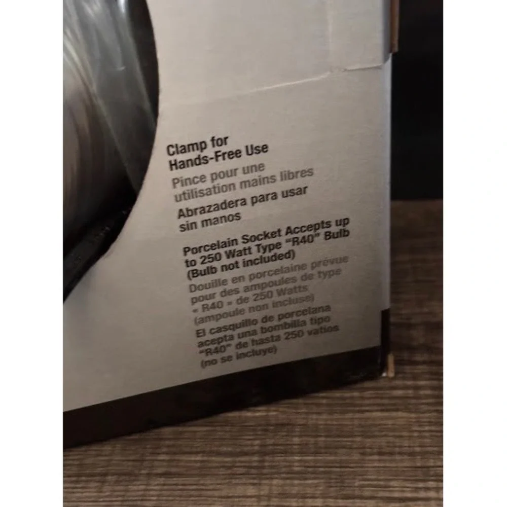 Power Zone 10 Inch Brooder Heat Lamp with Clamp 250W Porcelain‎ Socket